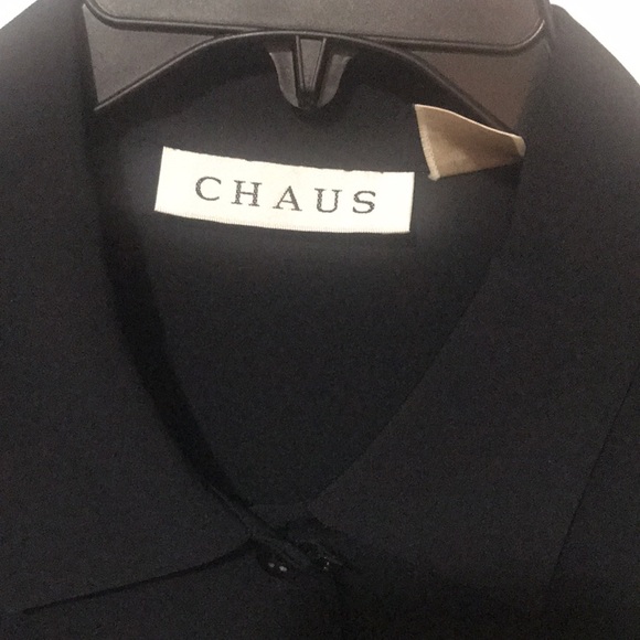 CHAUS black blouse size 14 - Picture 3 of 4